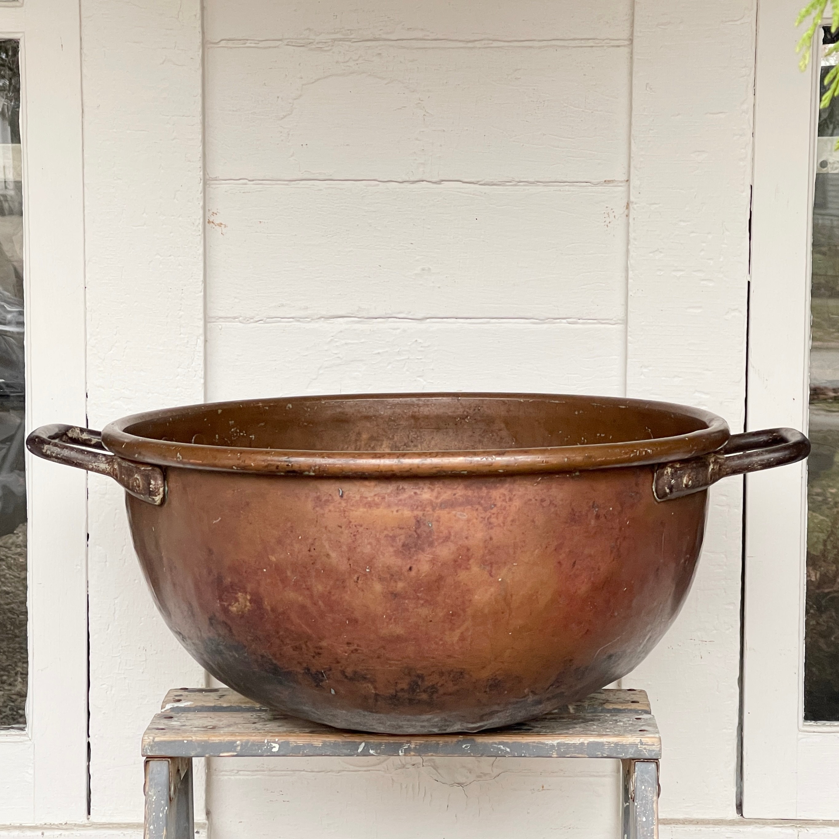 Large 19th Century Copper Candy Pot For Sale at 1stDibs