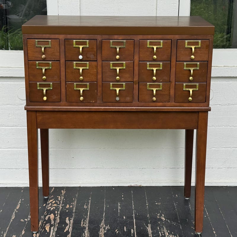 Card Catalog Etsy