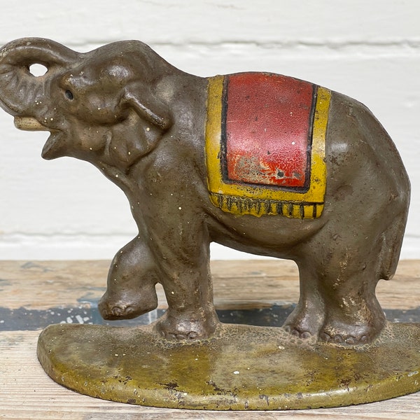 Elephant Doorstop Etsy