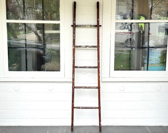 wood ladder ~ authentic stackable wood ladder ~ from a retired painter ~ middle section stackable ladder ~ has a little sway ~ 55D