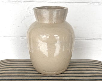 Antiek steengoed snuifdoos, Weymans Bros Pittsburg PA, Farmhouse Crock Vase