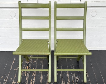 ヴィンテージの木製折りたたみ椅子 - Etsy 日本