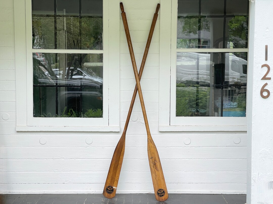 Paddles Pair of Oars Matching Wooden Paddles Smokers Quality Brand Wood