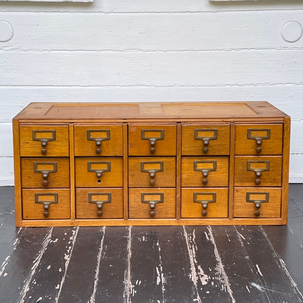 Library Card Catalog Etsy