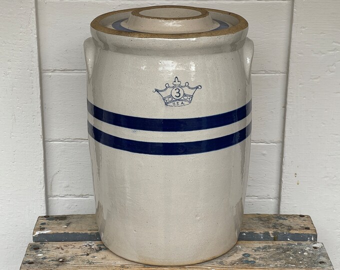 Vintage 3 Gallon Crock