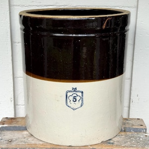 antiker Tontopf ~ McCoy Tontopf ~ 15 Gallonen Tontopf ~ Steinguttopf ~ Nelson McCoy Tontopf ~ Steinguttopf ~ Antiquitäten vom Bauernhof