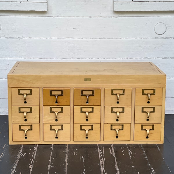 Library Card Catalog Etsy