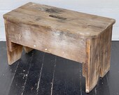 wood stool distressed wooden stool authentic farm stool with worn finish sturdy stool, supports 200 lbs farmhouse antiques