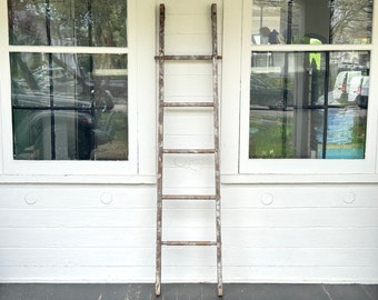 wood ladder ~ authentic stackable wood ladder ~ from a retired painter ~ middle section stackable ladder ~ has a little sway ~ 22A