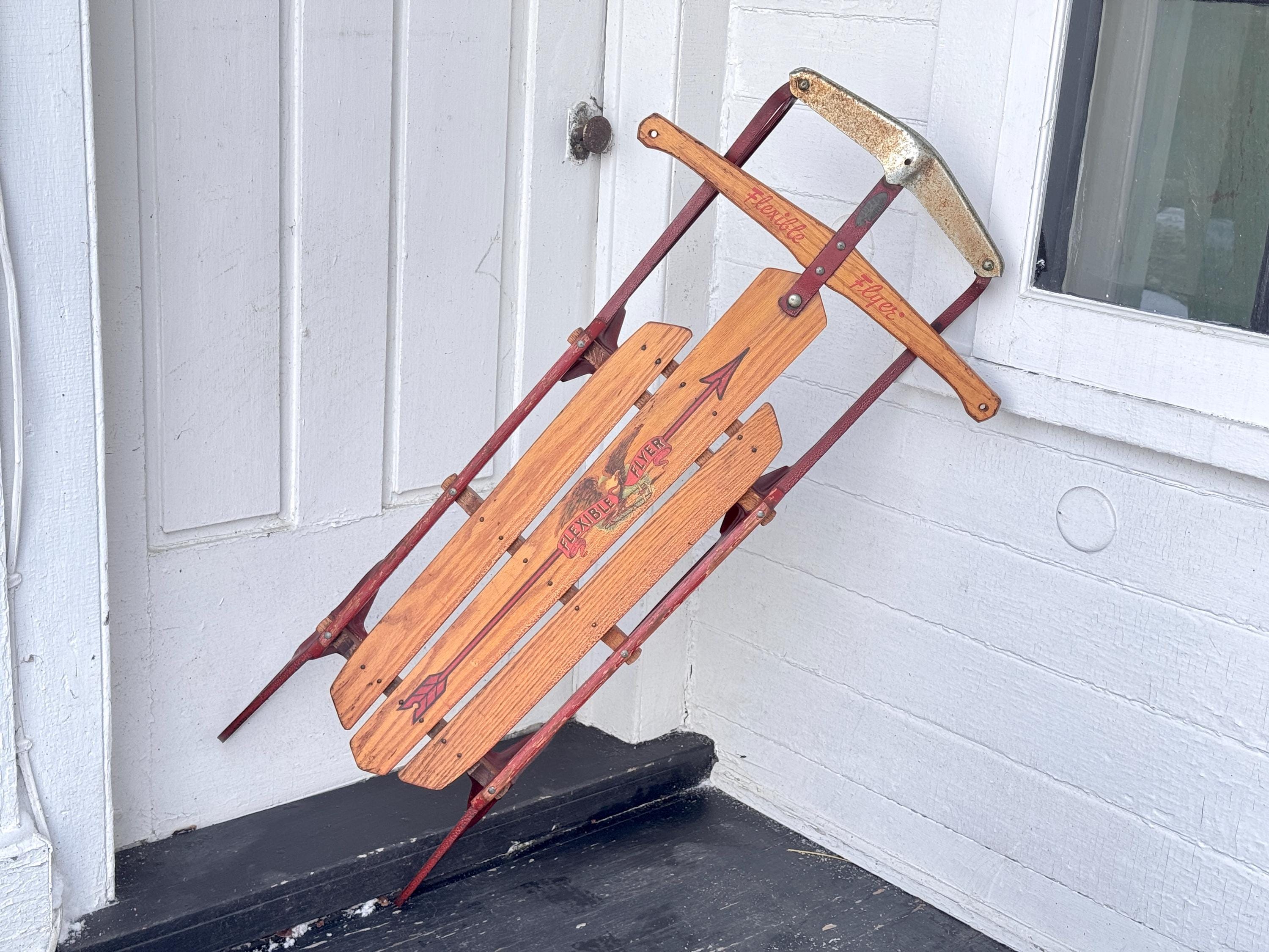 Vintage Flexible Flyer Snow Sled - Etsy