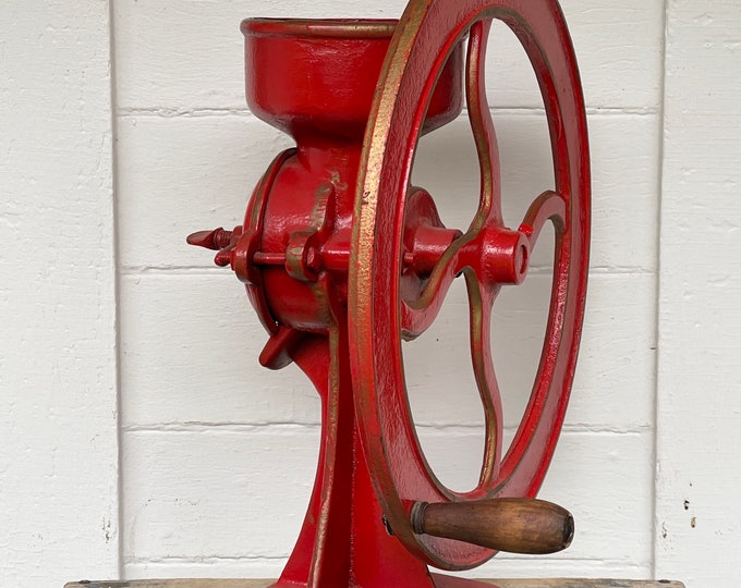 Coffee Grinder 2 Antique Cast Iron Coffee Grinder Red Cast Iron With