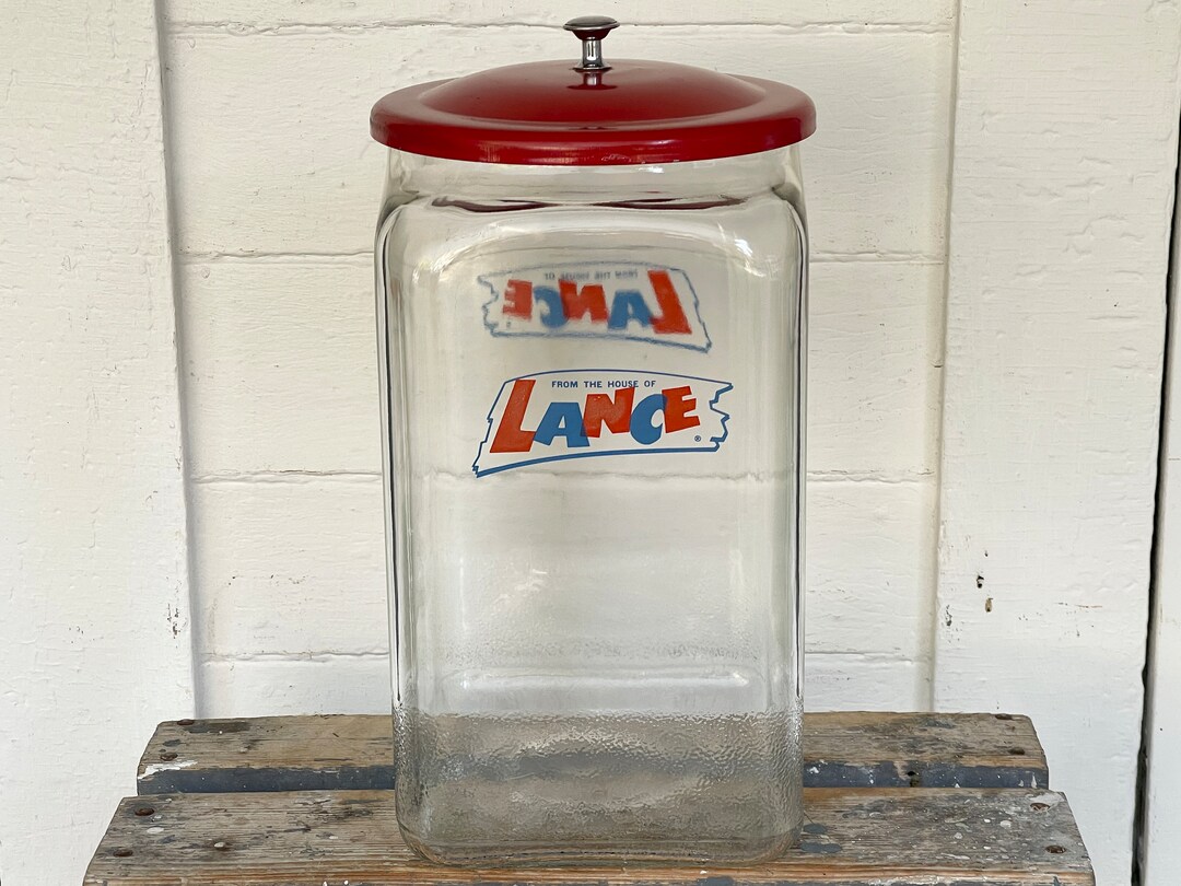 Lance Jar Large Lance Countertop Store Display Big Glass Jar With