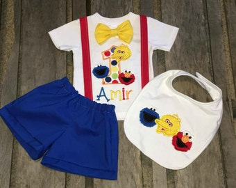 Sesame Street Birthday Outfit Etsy