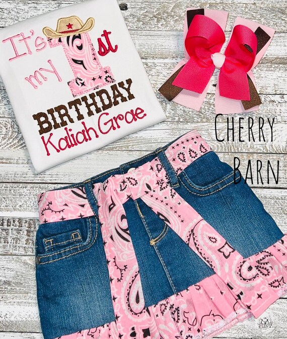 Cowgirl birthday shirt best sale
