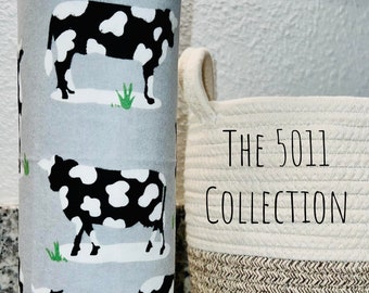 Cow Print / Farm / Reusable Paperless Paper Towel / 1-ply / 2-ply / 10"x14" / Kitchen Towel / Napkin / Eco / Gift - Free Shipping