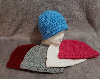 Adult beanies,Men's and women's crocheted beanie/hat/skullcap, unisex hat, college hat, winter beanies,adult hats