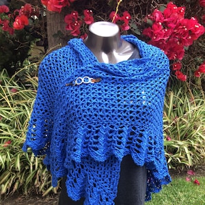 Crochet blue shawl, bridesmaid cover up, bridal evening shawl,bridesmaid shawl, mothers day gift, mother of the bride shawl