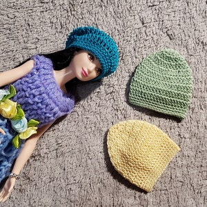 Slouchy hat for 11.5&quot; inches to 12&quot;inches tall doll, 3pcs of hat for the price listed.