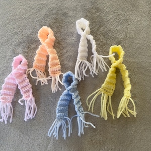 Crochet  Set of 5 Scarf for 11.5&quot; Fashion Dolls - 12&quot; Constillatation Dolls