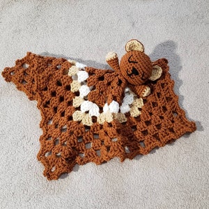 Baby Lovey animal bear head comforter/security blanket for babies and best gift for babyshower