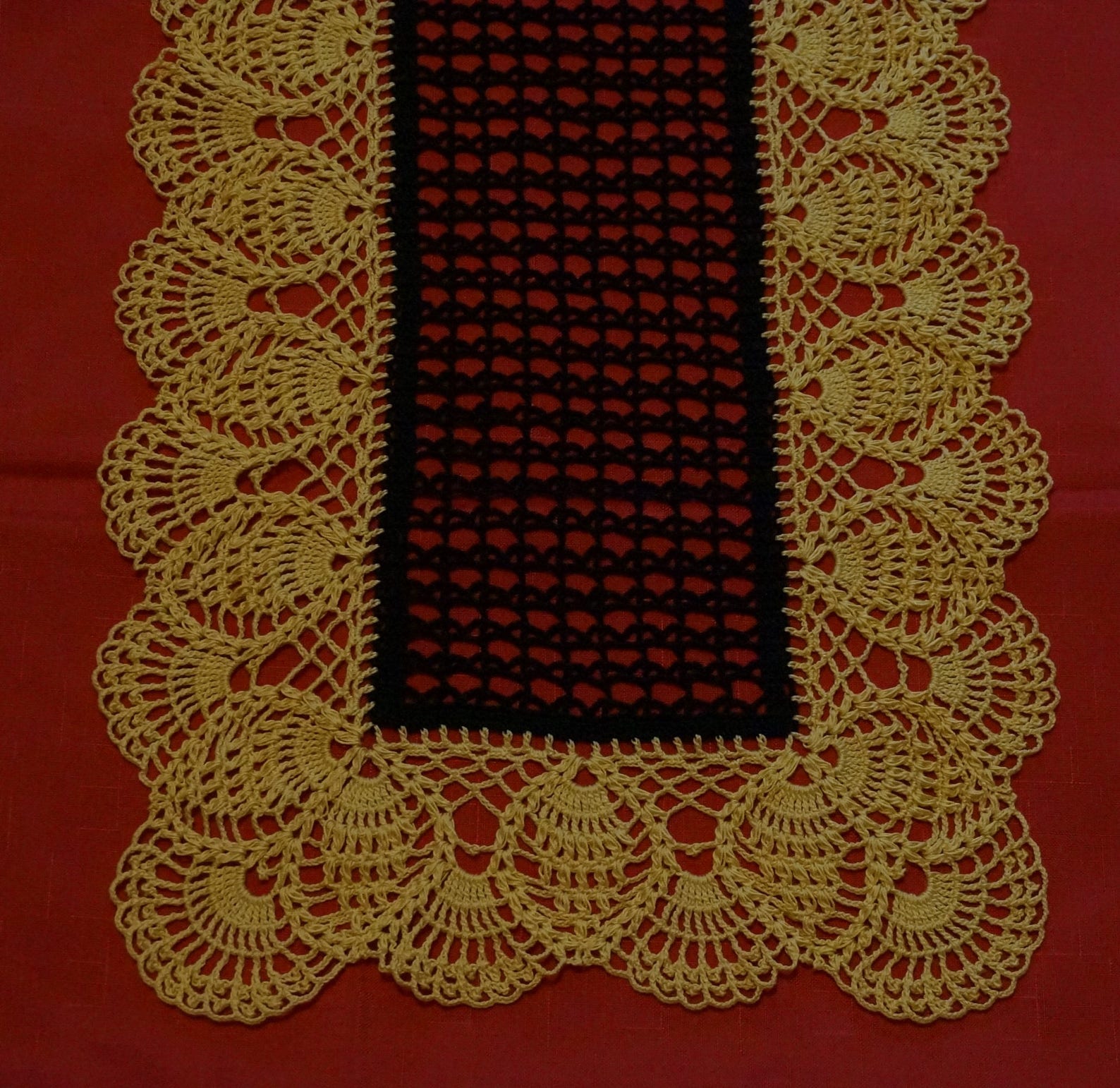 Crochet Table Runner Colorful Runner Long Table Runner Etsy