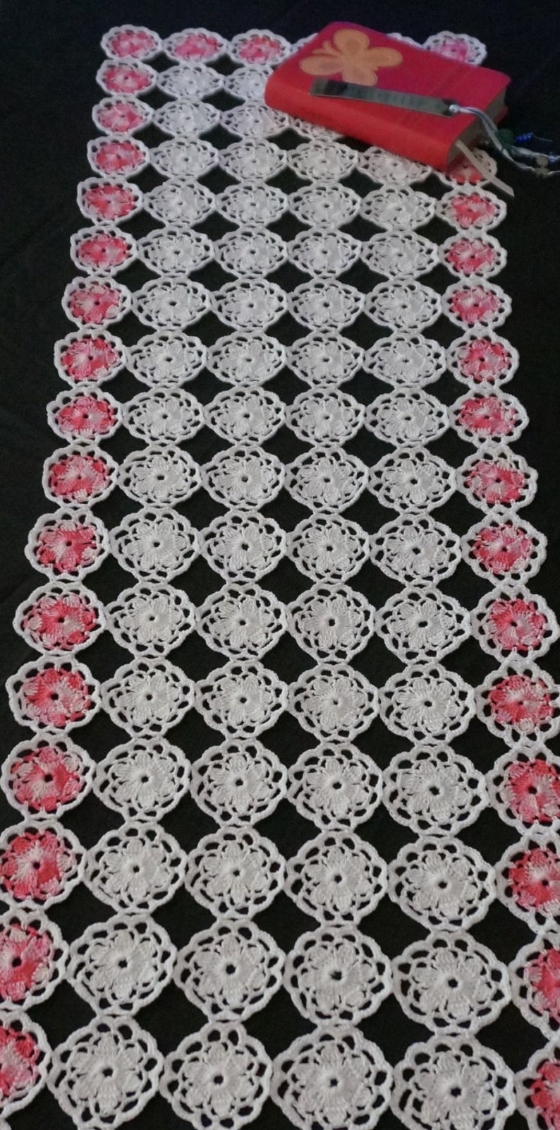 colorful runner long table runner table display crochet table runner crocheted long centerpiece