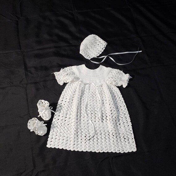 Vestidos a crochet para bautismo clearance