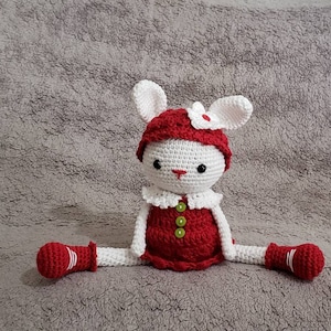 Stuffed Animals & Plushies, Crochet Lily the lamb Doll, crocheted stuffed little lamb doll, Soft plushies toy, stuffed animal