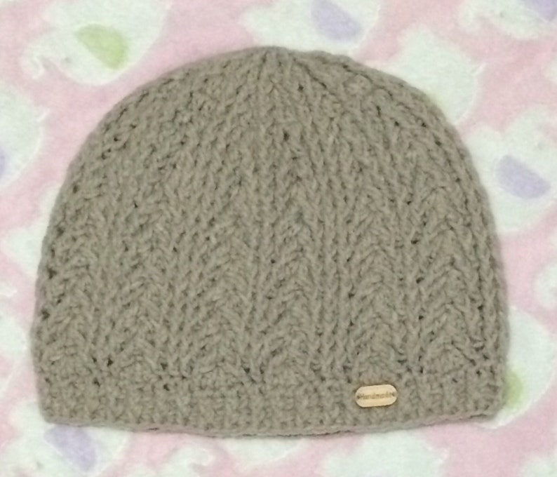 Arrowhead beanie for men crocheted winter beanie
