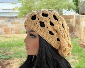 Crochet hat pattern / acrobatic stitch pattern / slouchy beanie/hat pattern / crochet pattern / (PDF download)