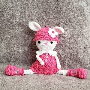 Stuffed Animals & Plushies, Crochet Lily the lamb Doll, crocheted stuffed little lamb doll, Soft plushies toy, stuffed animal