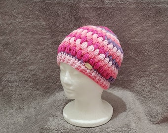 Crocheted hats for womens/ Winter hat/beanies, crocheted beanies for women's, winter trend puff stitch hat for women, Beret hat women