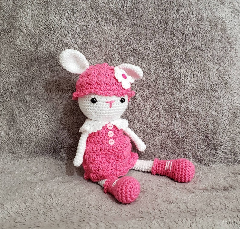 Crochet stuffed animal amigurumi pink lily the lamb amigurumi | Etsy