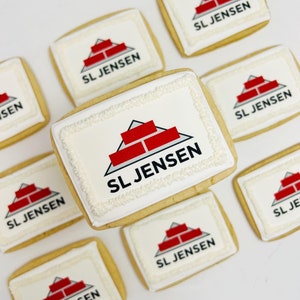 Custom Business Logo Cookies - 1 Dozen (12) Custom Sugar Cookies