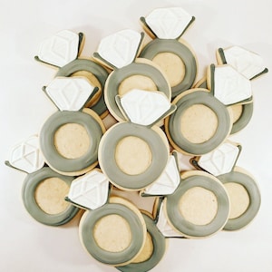 Engagement Ring Sugar Cookies