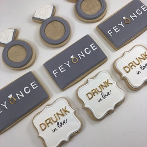 Feyonce Sugar Cookies... Wedding Sugar Cookies... Bridal Shower Sugar Cookies...Bachelorette Sugar Cookies...Party Cookies