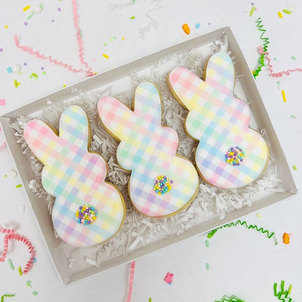 Easter Cookies - Gingham Peeps