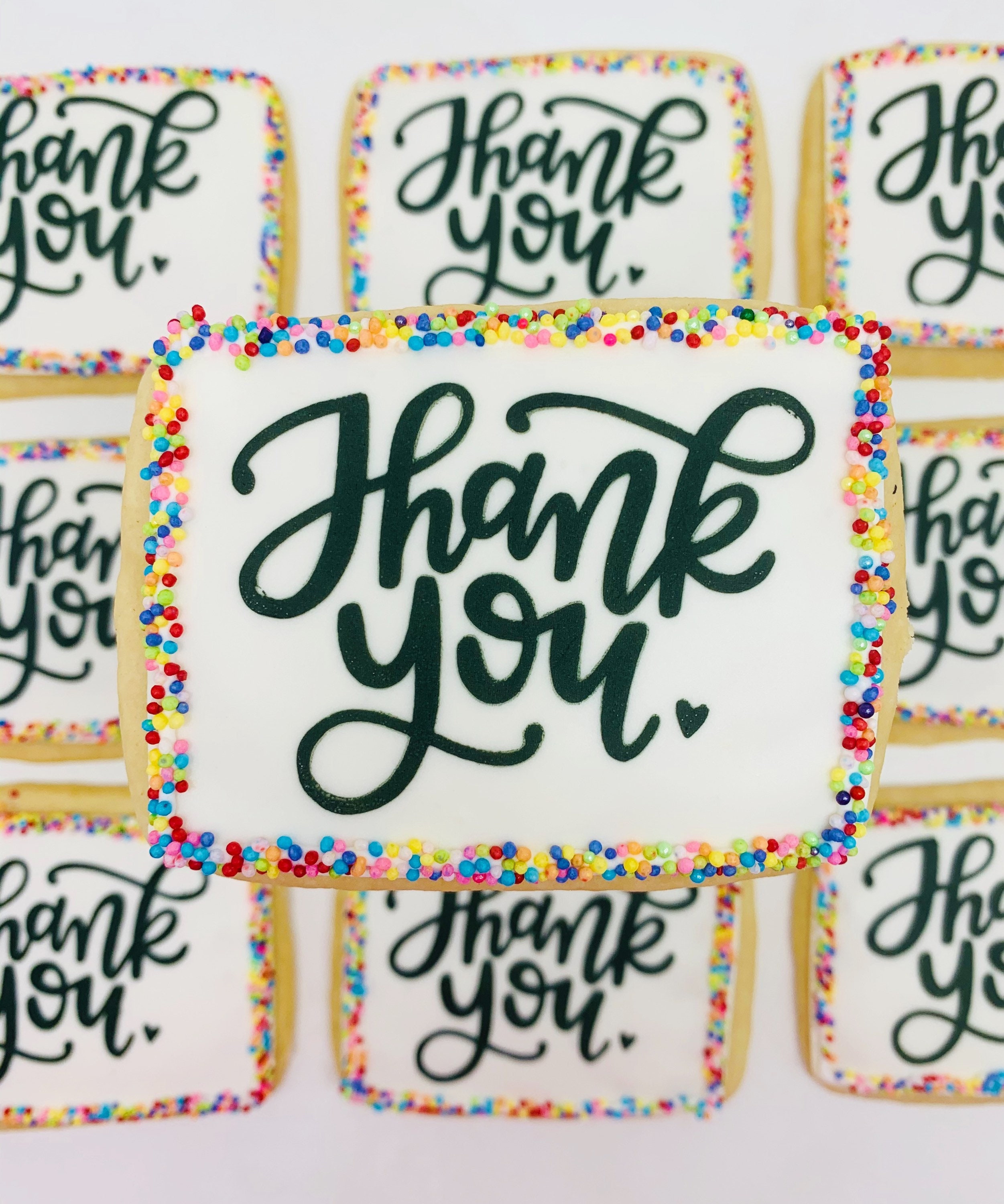 Thank You Cookies 1 Dozen 12 Custom Sugar Cookies - Etsy Denmark
