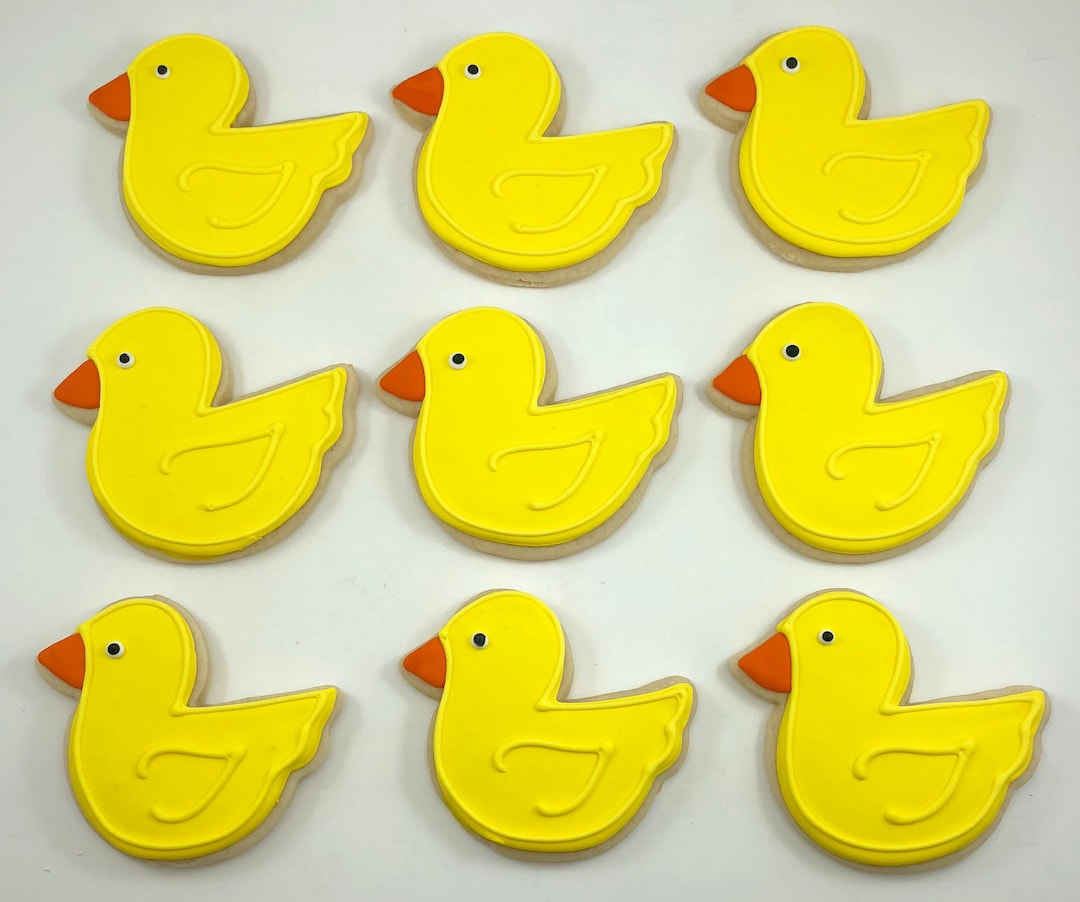 Rubber Duck Cookies - Etsy