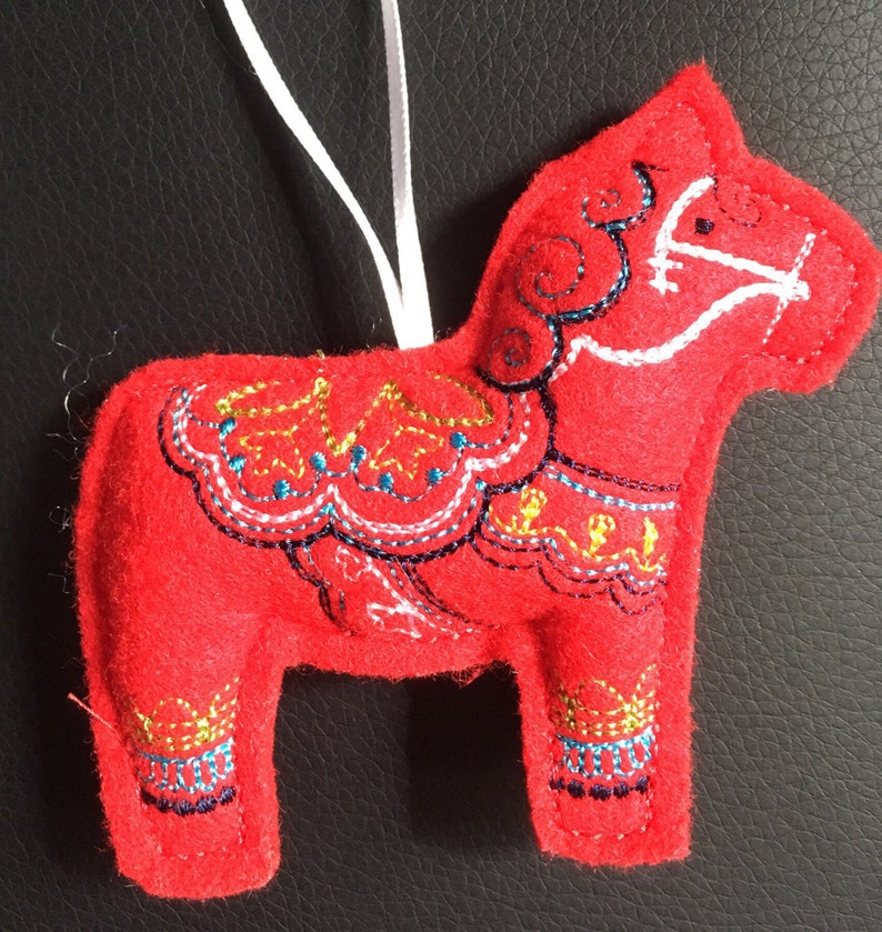 Dala Horse Ornament. Etsy