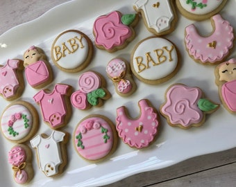 Baby Shower Cookies Etsy Baby Shower Cookies Etsy