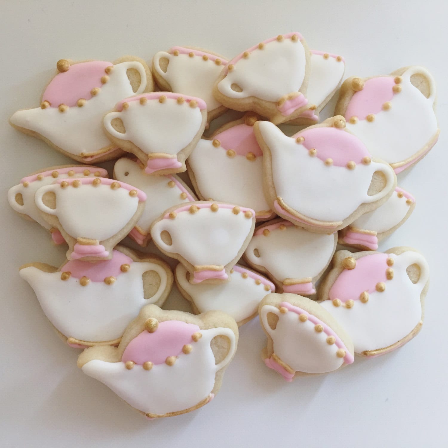 Mini Tea Party Cookies Sugar Cookies Etsy