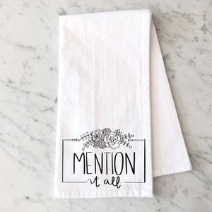 Real Housewives of New York Tea Towel - Mention It All
