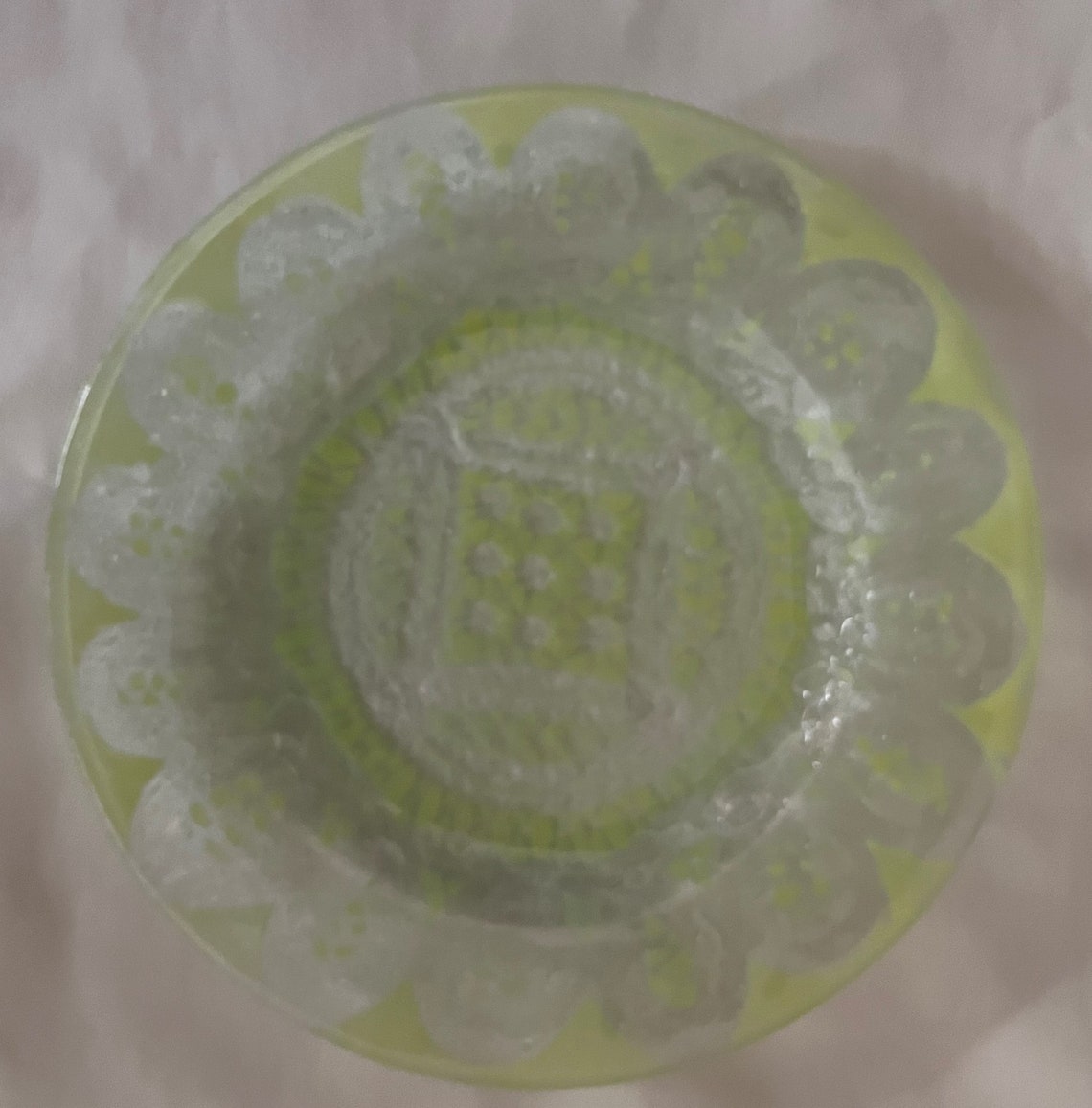 Eclectic Pastel Dessert Plate Set, Fused Glass Dessert Plates, Glass