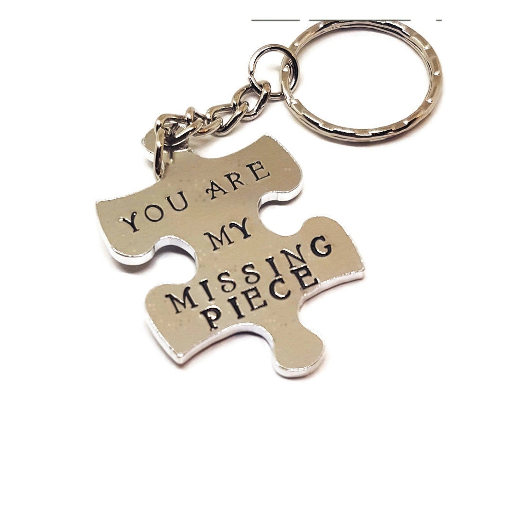 YOU ARE MY Missing Piece Puzzle Keyring Valentines Gift Lovers ...