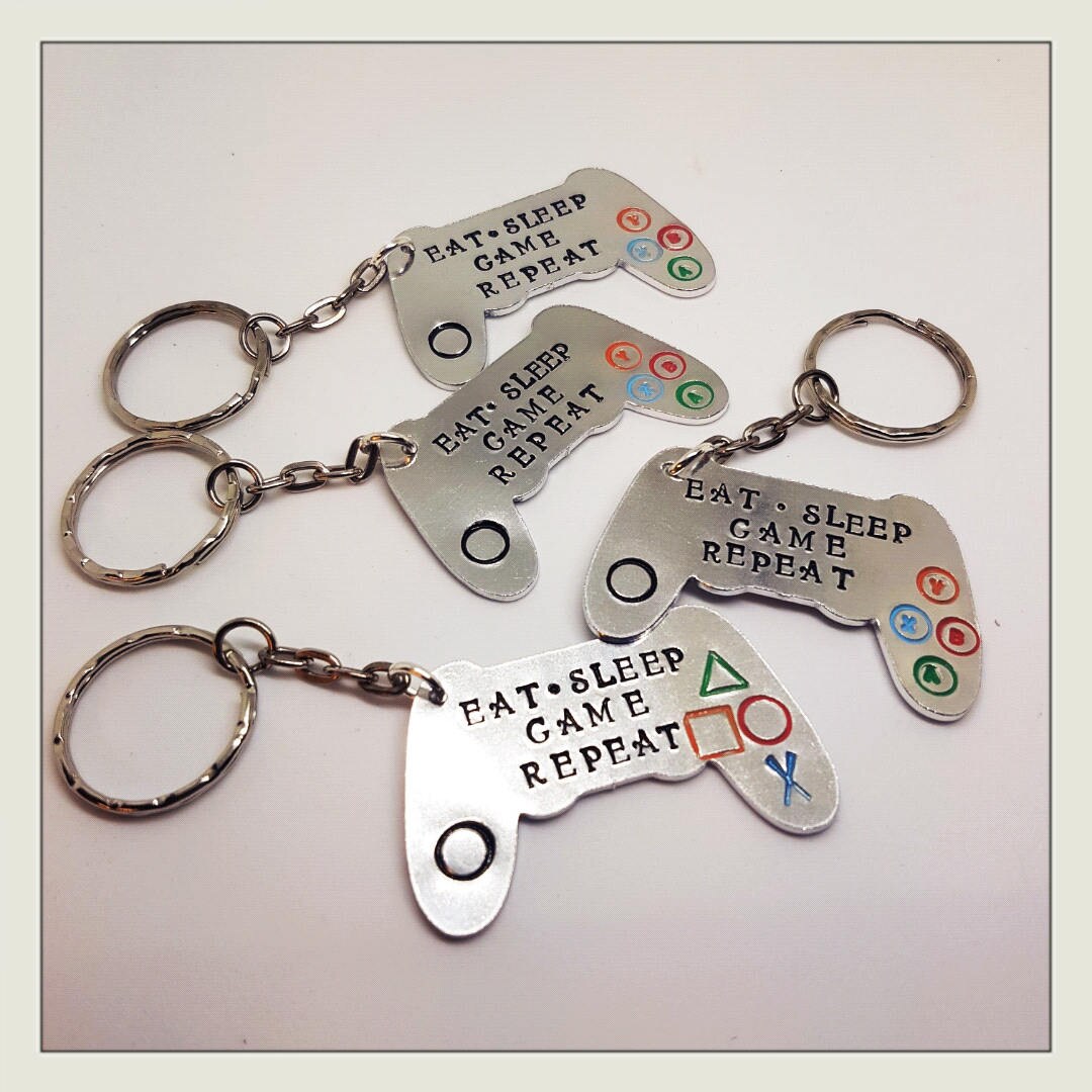 XBOX AND PLAYSTATION Inspired Keyring Games Controller Gamer Keyring Video Games Keyring Gamer
