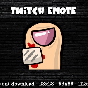 ToenlyFanz Toe Twitch Emote: Discord Emote (Digital Download)