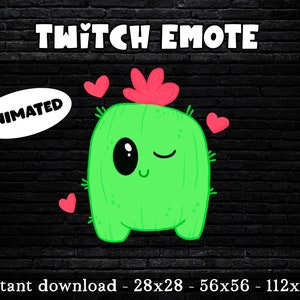 Twitch Animated Emote - Twitch Emote - Cactus Emote Twitch - Discord Emote