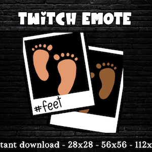 Feet Twitch Emote - Funny Twitch Emote  - Discord Emote