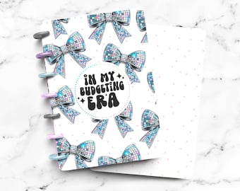 Budget Savings Finance Laminated Discbound Planner Cover | Fits Happy Planner | Ring Agenda Dashboard